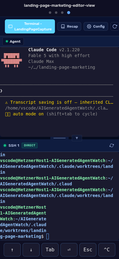 Mobile terminal with touch toolbar for answering prompts on the go